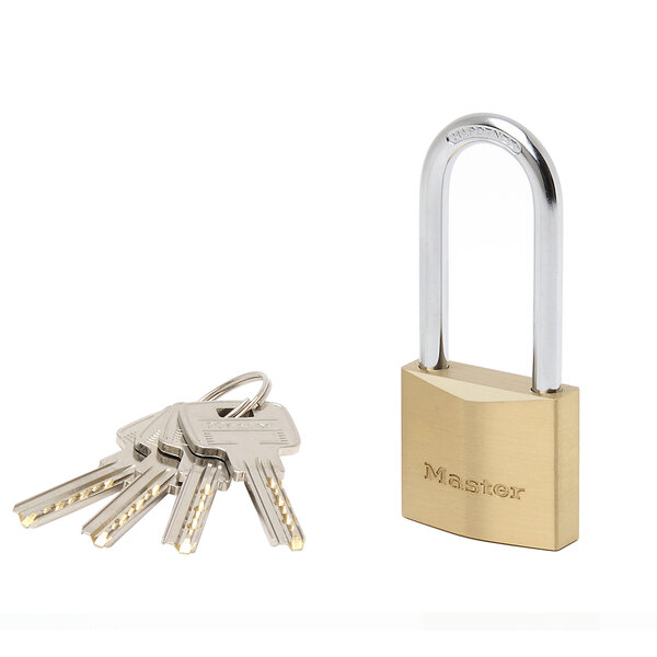 Cadenas à Clé Extra Fin en Laiton et Anse Moyenne Doré 9 1 x 4 x 1 6 cm