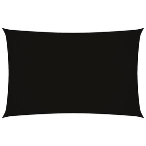 vidaXL Voile de parasol tissu oxford rectangulaire 2x4 5 m noir