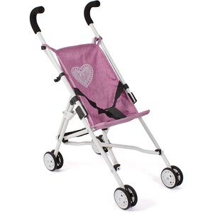Bayer Chic 2000 601-62 - Mini-Buggy ROMA jean rose pour poupée
