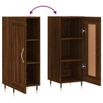 vidaXL Buffet Chêne marron 34 5x34x90 cm Bois d'ingénierie