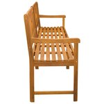 vidaXL Banc extérieur Naturel 220 x 55 5 x 90 cm Bois d'Acacia Massif
