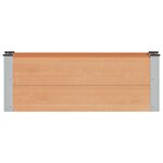 vidaXL Jardinière surélevée Marron 100 x 30 x 36 cm WPC et Aluminium