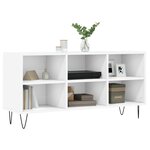 vidaXL Meuble TV blanc 103 5x30x50 cm bois d'ingénierie