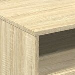 vidaXL Table basse avec lumières LED chêne sonoma 50x49x40 cm