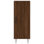 vidaXL Buffet Chêne marron 34 5x34x90 cm Bois d'ingénierie