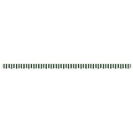 vidaXL Baldaquin pour cadre de 5 m Vert et Blanc 4.8x0.2 m