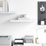 vidaXL Étagère Murale Marbre blanc 50 x 23 x 4 cm Bois d'ingénierie