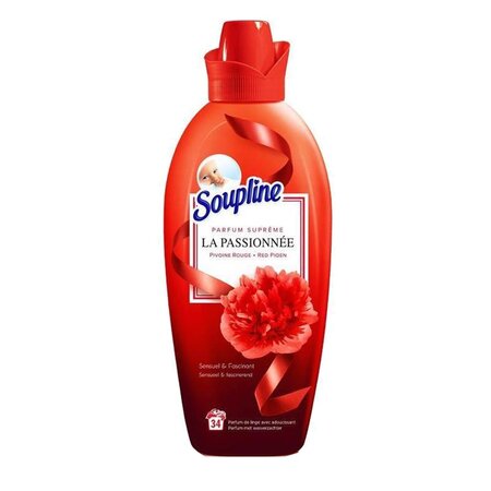 Soupline Adoucissant Parfum Suprême La Passionnée Pivoine Rouge 1,2L (lot de 3)