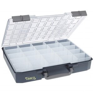 Mallette de rangement avec 25 inserts carrylite 80 5x10 raaco 136327