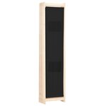 vidaXL Cloison de séparation 6 panneaux Noir 240 x 170 x 4 cm Tissu