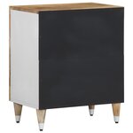 vidaXL Table de chevet 50x33x60 cm bois de manguier massif