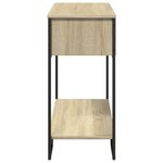 vidaXL Table console chêne sonoma 100x35x74 5 cm bois d'ingénierie