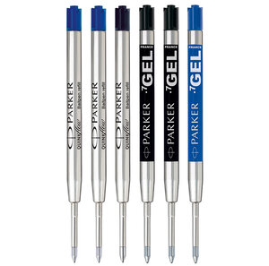 PARKER Jotter Discovery London 3 recharges bille et 3 recharges Gel pointe moyenne noires et bleues sous blister
