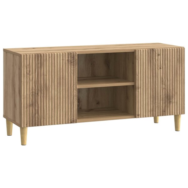 vidaXL Meuble TV 102 x 34 5 x 50 cm Chêne artisanal Bois d'ingénierie