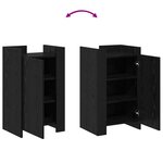vidaXL Buffet Chêne noir 45x35x75 cm Bois d'ingénierie
