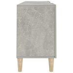 vidaXL Meuble TV Gris béton 150x30x50 cm Bois d'ingénierie