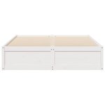 vidaXL Cadre de lit sans matelas blanc 150x200 cm bois de pin massif