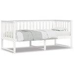 vidaXL Lit de jour Blanc 90x190 cm Bois de pin massif