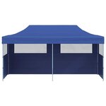 vidaXL Tente de réception pliable bleue 3 x 6 m