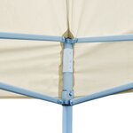 vidaXL Tente de réception pliable crème 3 x 6 m