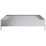 vidaXL Lit surélevé de jardin 100x100x26 cm acier inoxydable