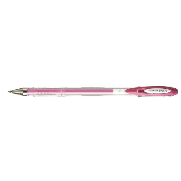 Roller encre gel Signo UM120AC pointe moyenne 0 7mm rose pastel UNI-BALL