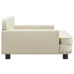 vidaXL Canapé pour enfants crème 90x53x30 cm similicuir