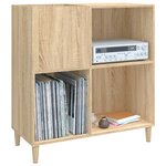 vidaXL Armoire à disques chêne sonoma 84 5x38x89 cm bois d'ingénierie