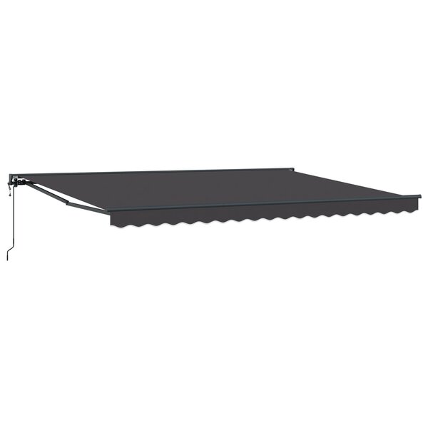 vidaXL Auvent Rétractable Anthracite 450x300 cm tissu