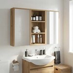 vidaXL Armoire murale de salle de bain Chêne artisan 30 x 16 x 62 5 cm