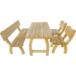 vidaXL Ensemble à manger d'extérieur 4 Pièces Bois de pin imprégné
