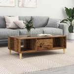 vidaXL Table basse Bois ancien 103 5 x 60 x 35 cm Bois d'ingénierie