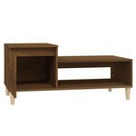 vidaXL Table basse Chêne marron 100x50x45 cm Bois d'ingénierie