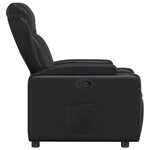 vidaXL Fauteuil inclinable Noir Similicuir