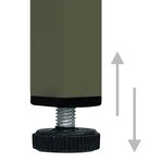 vidaXL Garde-robe Vert olive 90x50x180 cm Acier