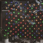 vidaXL Filet lumineux coloré de Noël 3x2 m 204 LED Intérieur/extérieur