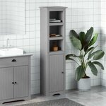 vidaXL Armoire de salle de bain BODO gris 44x30x160 cm