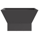 vidaXL Braise Noir 60 x 60 x 35 cm Acier