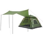 vidaXL Tente de camping à dôme 5 personnes vert libération rapide