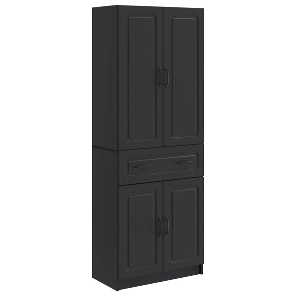vidaXL Ensemble de Meubles 2 Pièces Noir Bois d'ingénierie