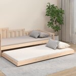vidaXL Cadre de lit 90x200 cm Bois de pin massif