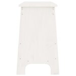 vidaXL Banc d'entrée blanc 160x28x45 cm bois de pin massif