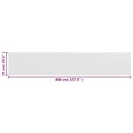vidaXL Écran de balcon en PEHD 75x400 cm Blanc