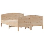vidaXL Cadre de lit sans matelas 120x200 cm bois de pin massif