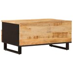 vidaXL Table basse Marron 80 x 54 x 40 cm Bois de mangue massif