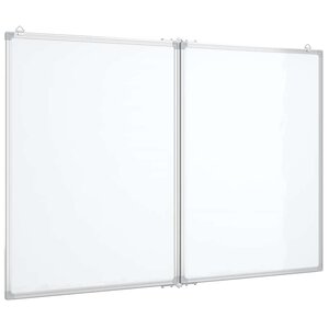 vidaXL Tableau blanc magnétique pliable 120x80x1 7 cm aluminium