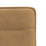 vidaXL Chaises à manger lot de 2 Marron Velours