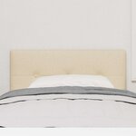 vidaXL Tête de Lit LED avec des lumières à LED Crème 100 cm tissu
