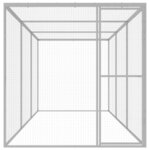 vidaXL Cage pour chat 4,5x1,5x1,5 m Acier galvanisé