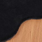 vidaXL Tapis en Fourrure Synthétique de Lapin Olite Noir 60 x 90 cm